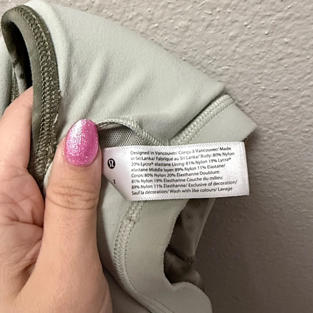 Lululemon Align Tank Top Diamond Dye Olive Green Tank